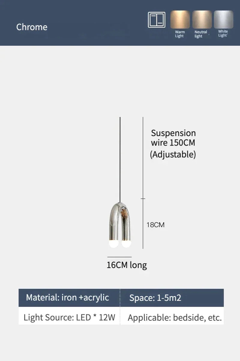 Luminaire Élégant Minimaliste avec Effet Arc-en-Ciel IL582739-ILLUMEEN.COM