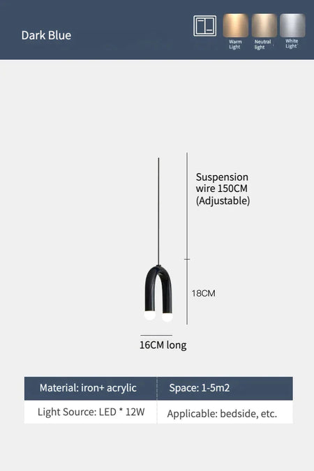 Luminaire Élégant Minimaliste avec Effet Arc-en-Ciel IL582739-ILLUMEEN.COM