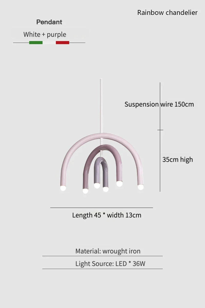 Luminaire Élégant Minimaliste avec Effet Arc-en-Ciel IL582739-ILLUMEEN.COM