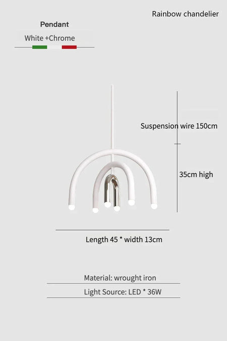 Luminaire Élégant Minimaliste avec Effet Arc-en-Ciel IL582739-ILLUMEEN.COM