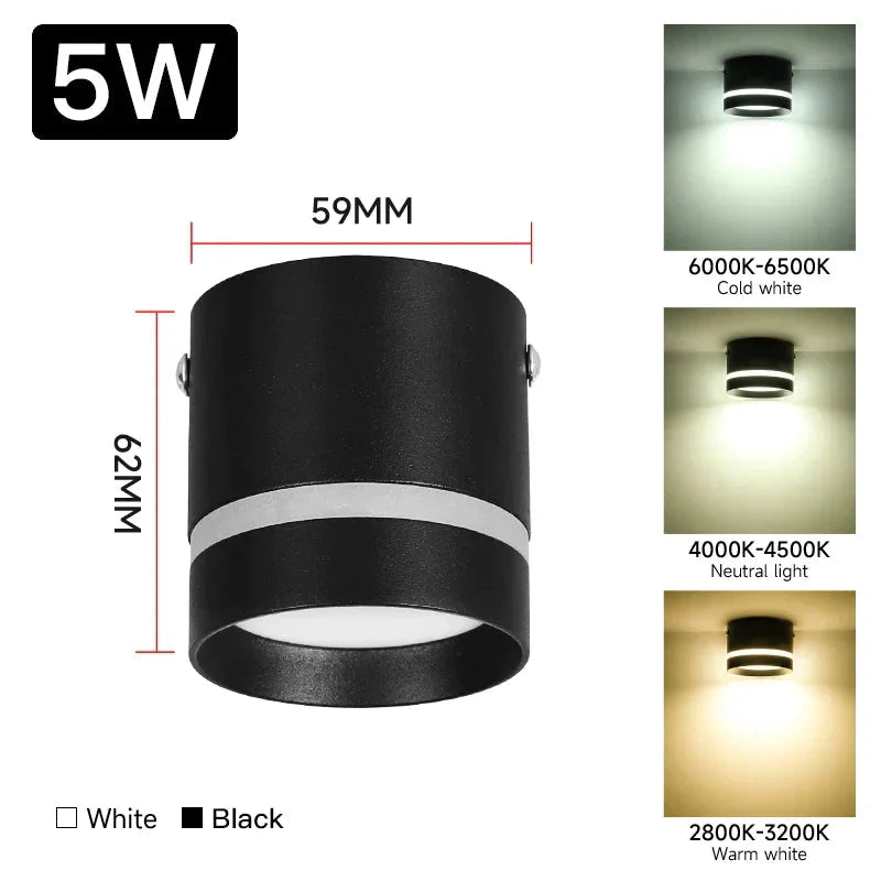 Luminaire Élégant Noir à Éclairage LED Intégré IL482316-ILLUMEEN.COM