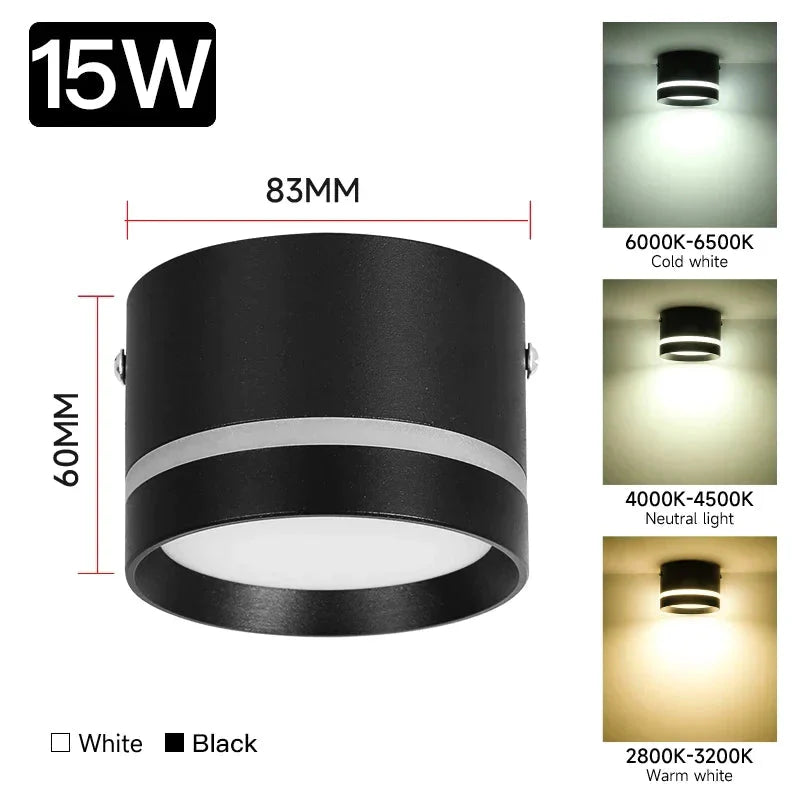 Luminaire Élégant Noir à Éclairage LED Intégré IL482316-ILLUMEEN.COM