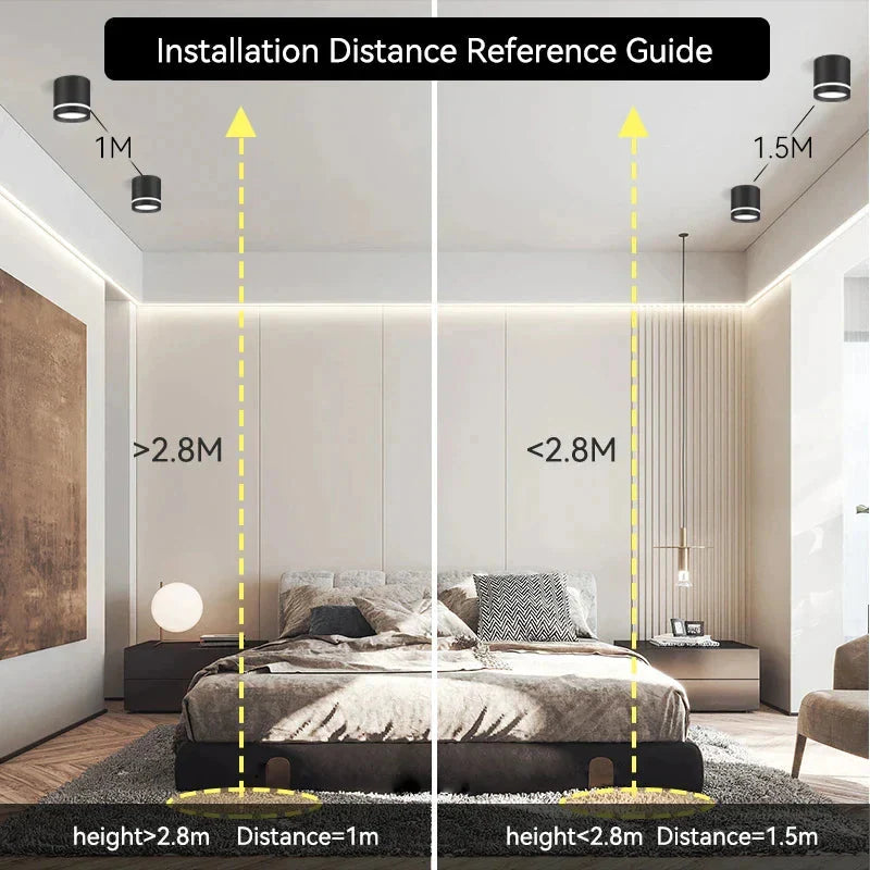 Luminaire Élégant Noir à Éclairage LED Intégré IL482316-ILLUMEEN.COM