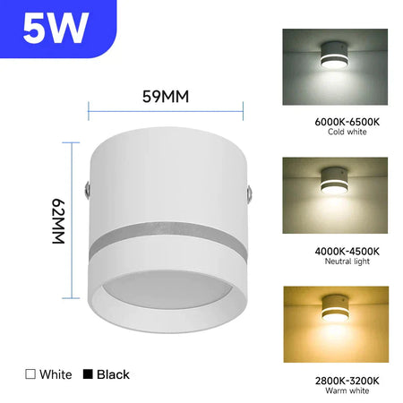 Luminaire Élégant Noir à Éclairage LED Intégré IL482316-ILLUMEEN.COM