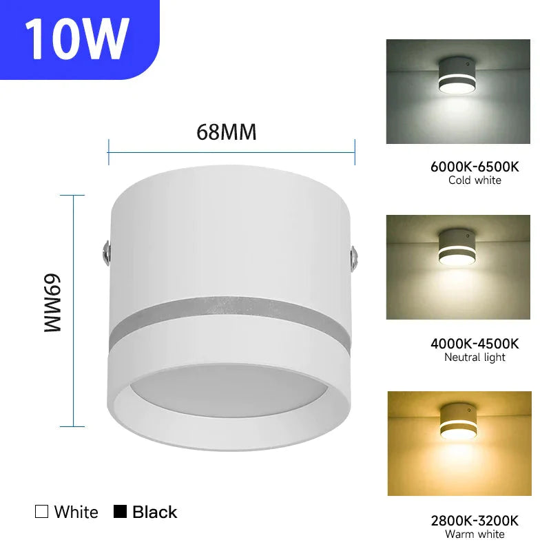 Luminaire Élégant Noir à Éclairage LED Intégré IL482316-ILLUMEEN.COM
