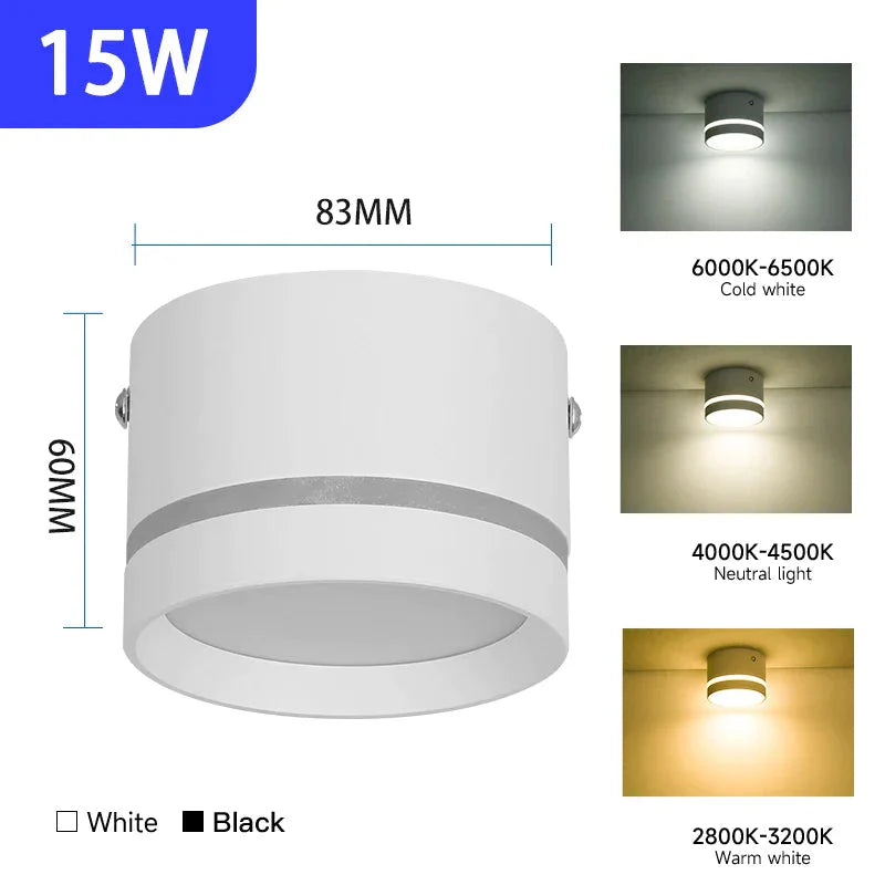 Luminaire Élégant Noir à Éclairage LED Intégré IL482316-ILLUMEEN.COM