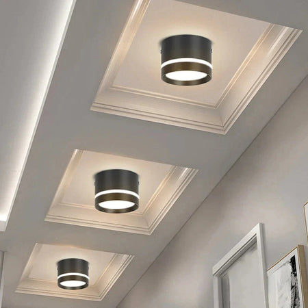 Luminaire Élégant Noir à Éclairage LED Intégré IL482316-ILLUMEEN.COM