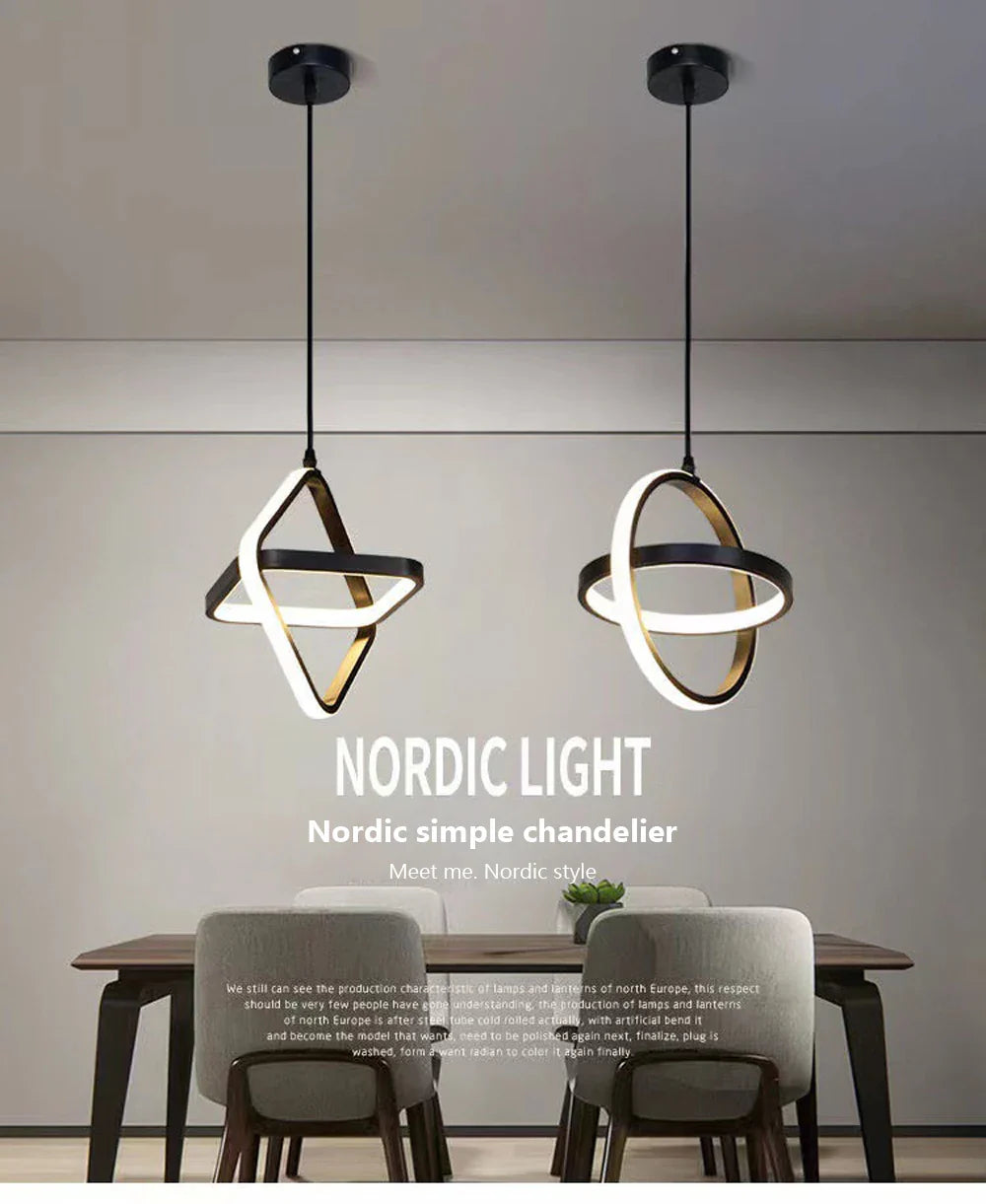 Luminaire Élégant Noir Sanoni à LED IL582304-ILLUMEEN.COM