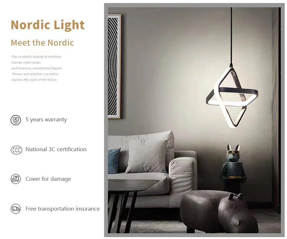 Luminaire Élégant Noir Sanoni à LED IL582304-ILLUMEEN.COM