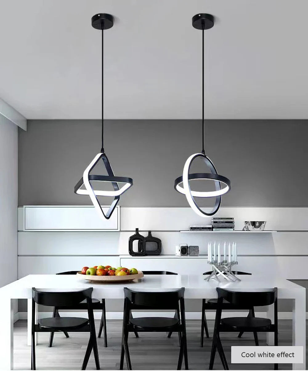 Luminaire Élégant Noir Sanoni à LED IL582304-ILLUMEEN.COM