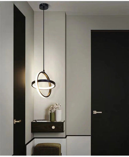 Luminaire Élégant Noir Sanoni à LED IL582304-ILLUMEEN.COM