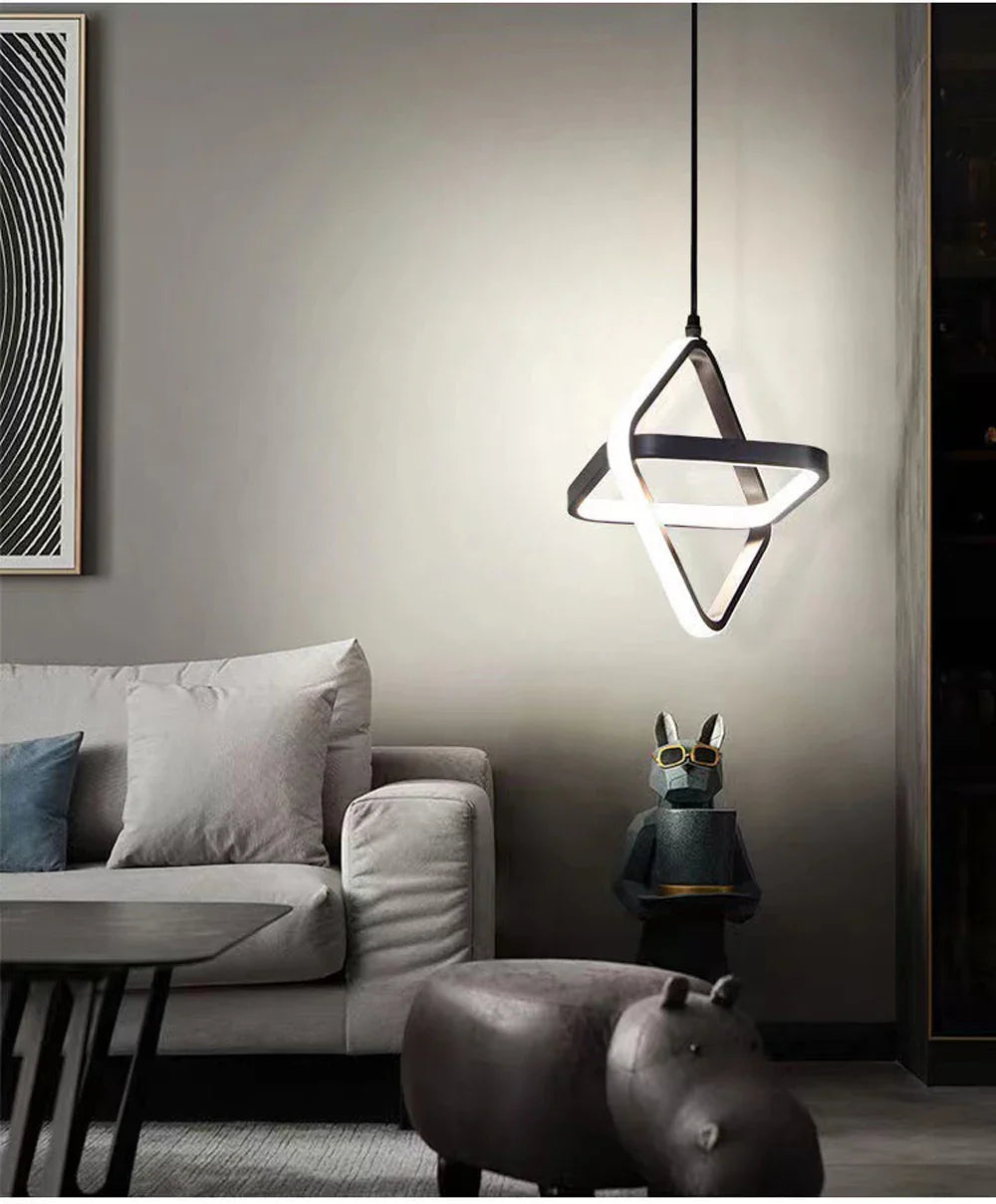 Luminaire Élégant Noir Sanoni à LED IL582304-ILLUMEEN.COM