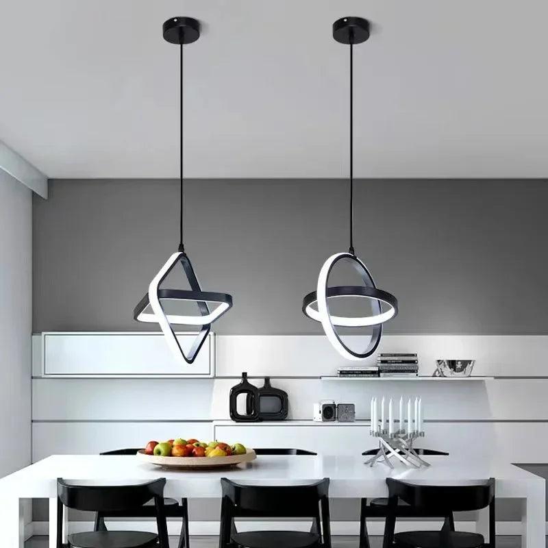 Luminaire Élégant Noir Sanoni à LED IL582304-ILLUMEEN.COM