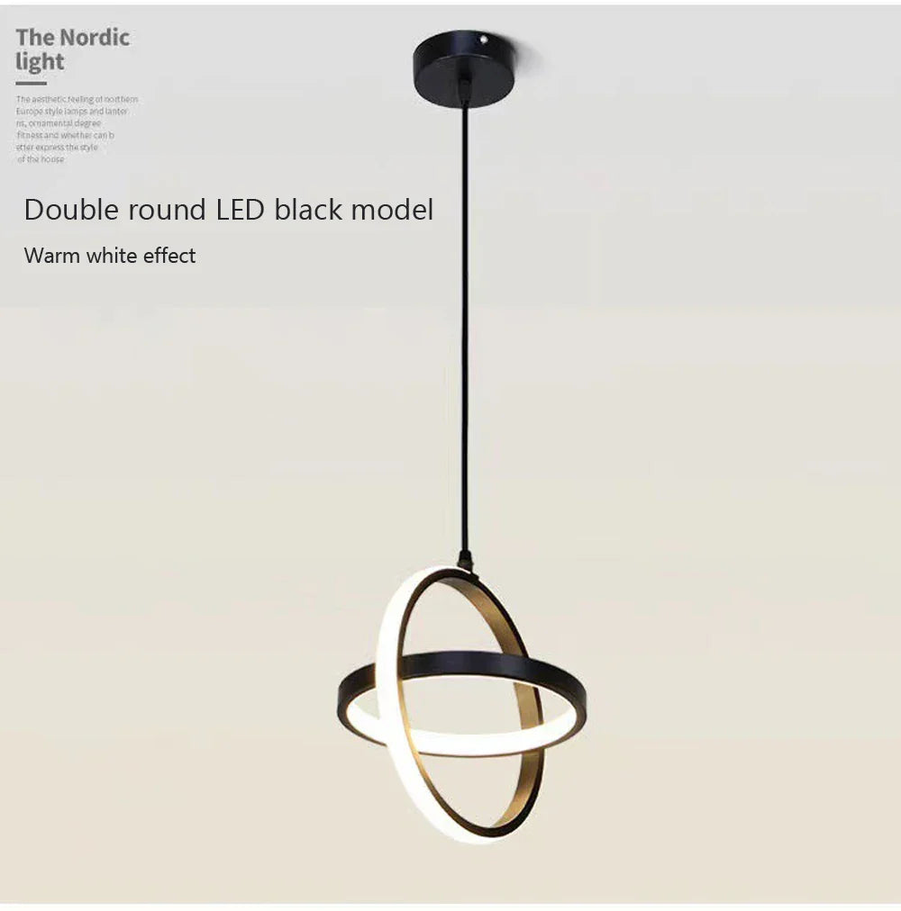 Luminaire Élégant Noir Sanoni à LED IL582304-ILLUMEEN.COM
