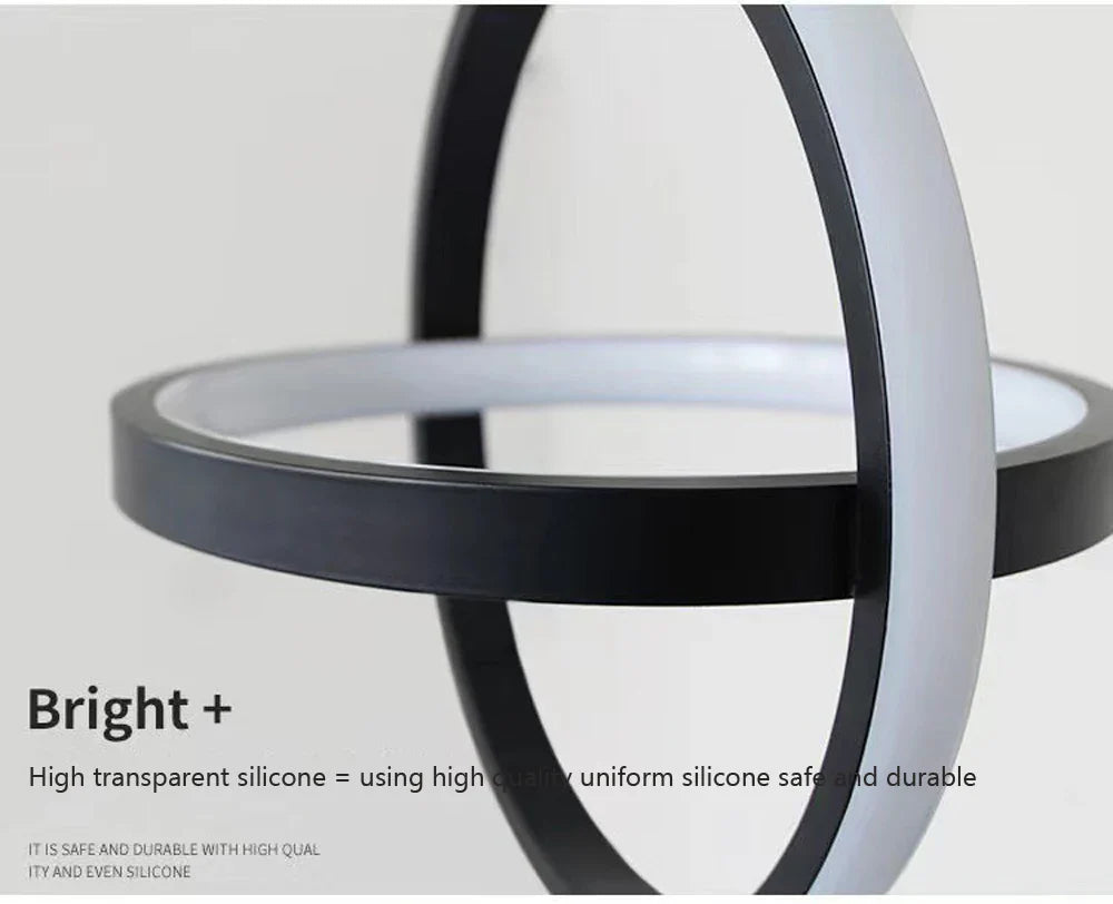 Luminaire Élégant Noir Sanoni à LED IL582304-ILLUMEEN.COM