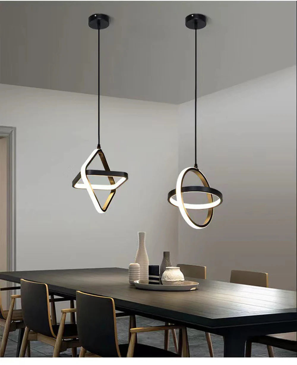 Luminaire Élégant Noir Sanoni à LED IL582304-ILLUMEEN.COM