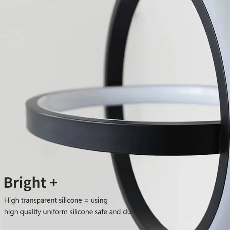 Luminaire Élégant Noir Sanoni à LED IL582304-ILLUMEEN.COM