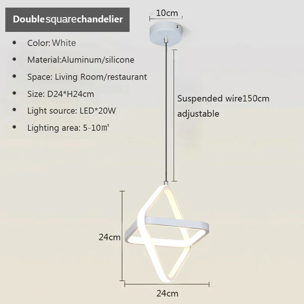 Luminaire Élégant Noir Sanoni à LED IL582304-ILLUMEEN.COM