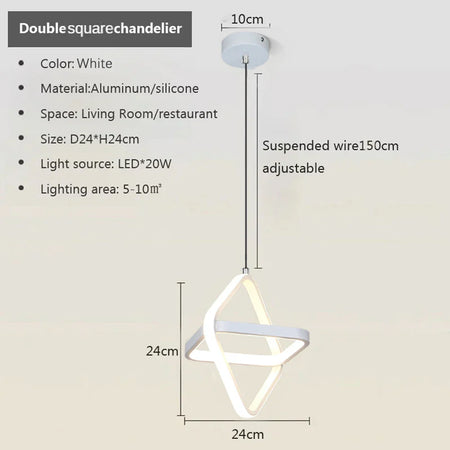 Luminaire Élégant Noir Sanoni à LED IL582304-ILLUMEEN.COM