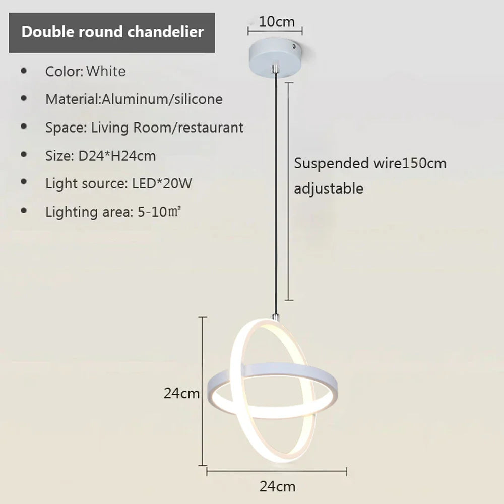 Luminaire Élégant Noir Sanoni à LED IL582304-ILLUMEEN.COM