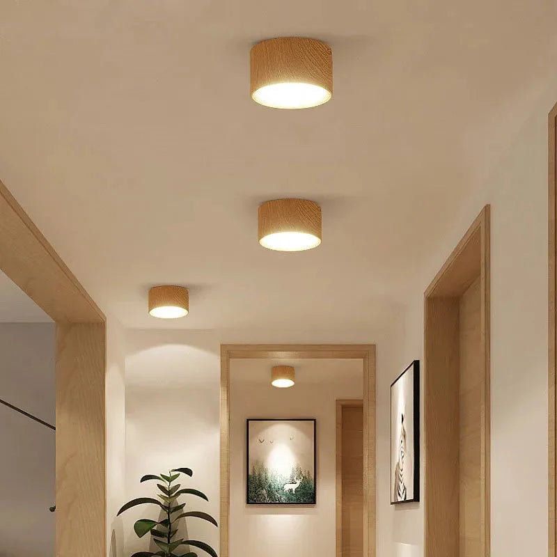 Luminaire Élégant : Plafonnier Design à LED Motif Bois IL582749-ILLUMEEN.COM