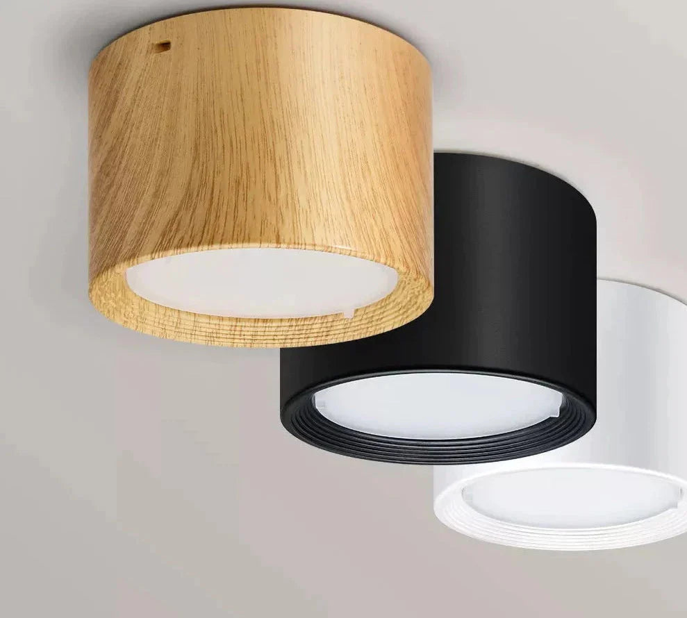 Luminaire Élégant : Plafonnier Design à LED Motif Bois IL582749-ILLUMEEN.COM