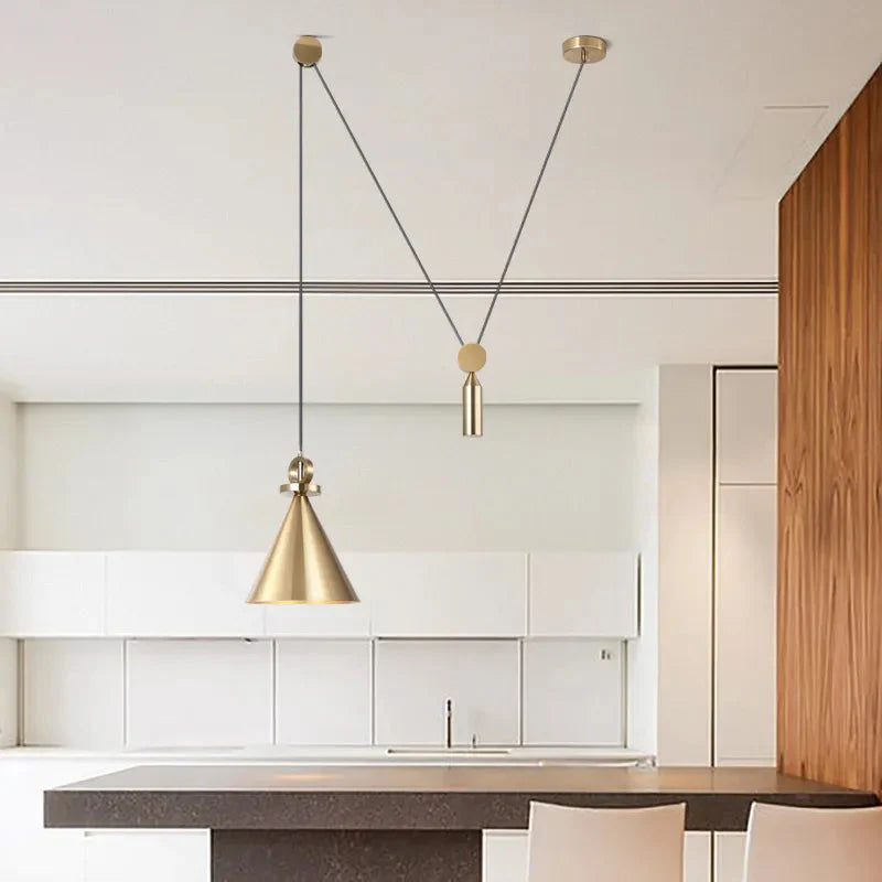 Luminaire Élégant Suspendu en Laiton Design IL592734-ILLUMEEN.COM