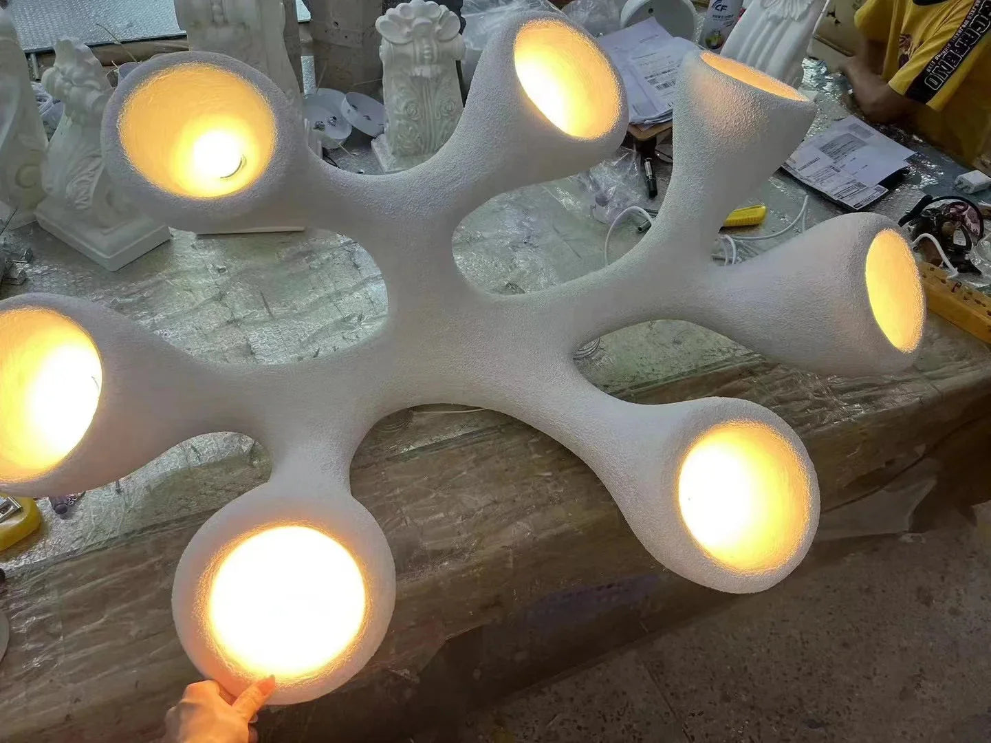 Luminaire Élégant Suspendu Nordique en Blanc - IL583742-ILLUMEEN.COM