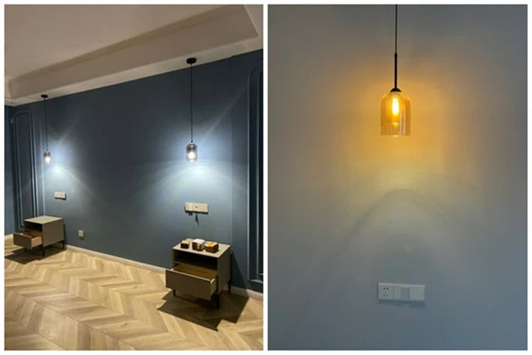 Luminaire Élégant Suspension Verre Double IL593748-ILLUMEEN.COM