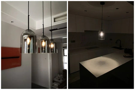 Luminaire Élégant Suspension Verre Double IL593748-ILLUMEEN.COM