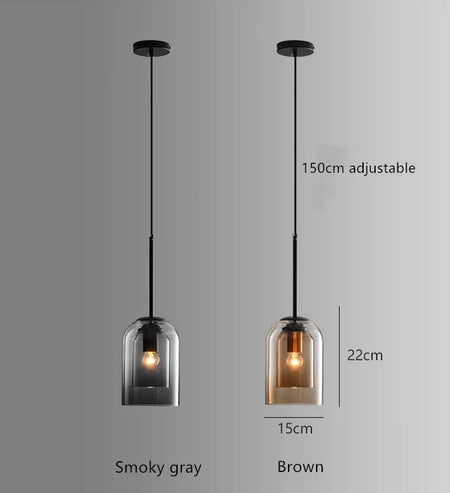 Luminaire Élégant Suspension Verre Double IL593748-ILLUMEEN.COM