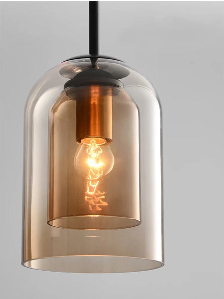 Luminaire Élégant Suspension Verre Double IL593748-ILLUMEEN.COM