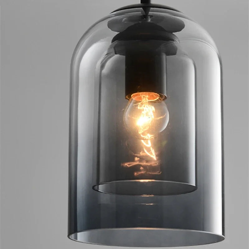Luminaire Élégant Suspension Verre Double IL593748-ILLUMEEN.COM