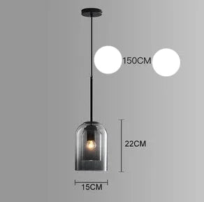 Luminaire Élégant Suspension Verre Double IL593748-ILLUMEEN.COM