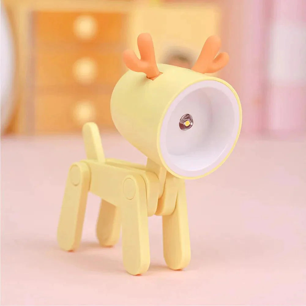 Luminaire Enchanté IL572934 : Mini Veilleuse Flexible Chiot/Faon-ILLUMEEN.COM