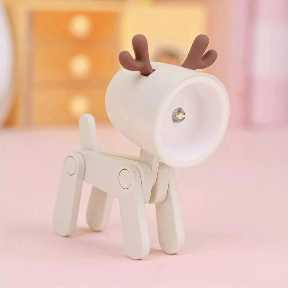 Luminaire Enchanté IL572934 : Mini Veilleuse Flexible Chiot/Faon-ILLUMEEN.COM