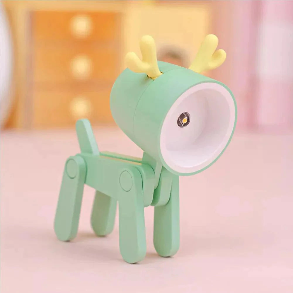 Luminaire Enchanté IL572934 : Mini Veilleuse Flexible Chiot/Faon-ILLUMEEN.COM