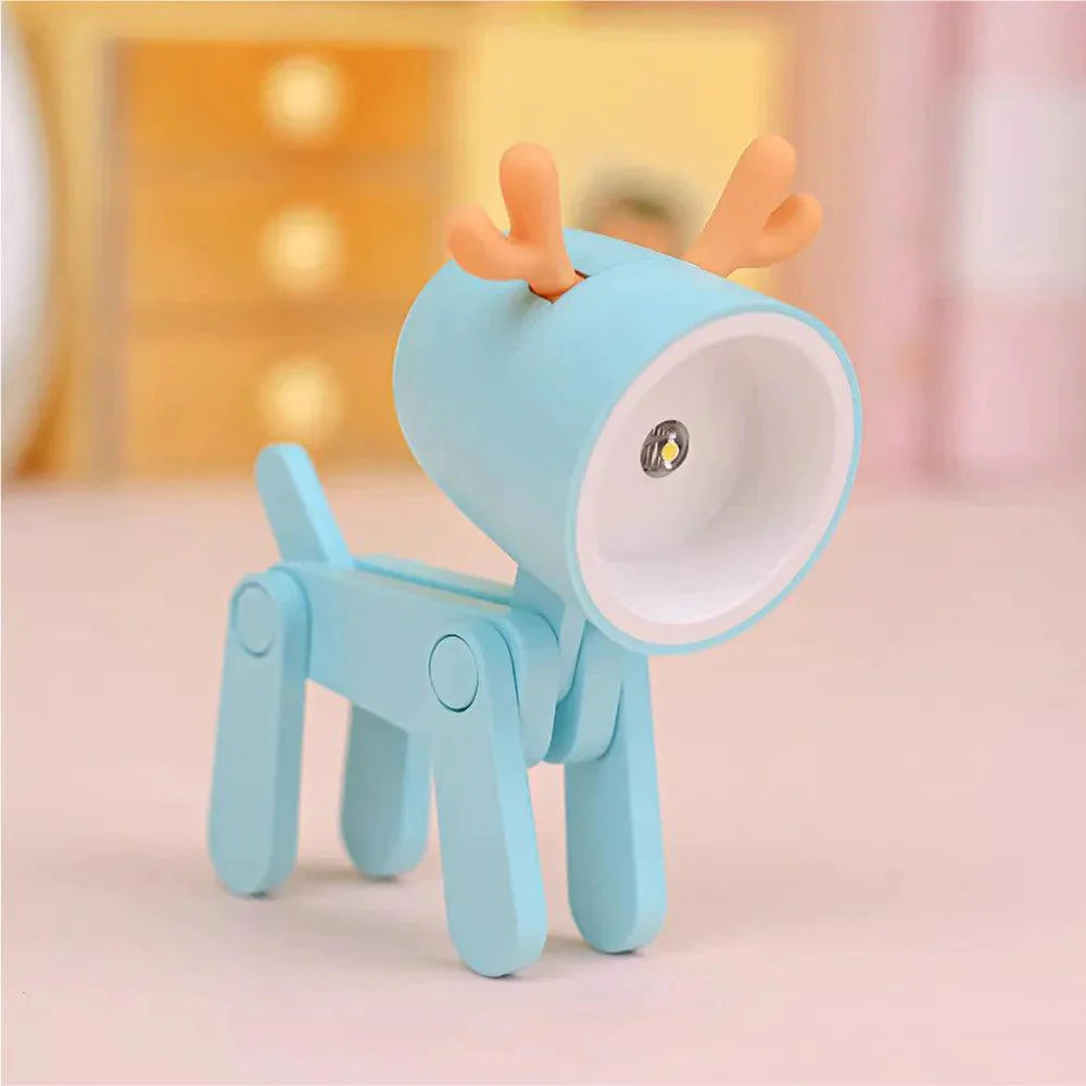 Luminaire Enchanté IL572934 : Mini Veilleuse Flexible Chiot/Faon-ILLUMEEN.COM