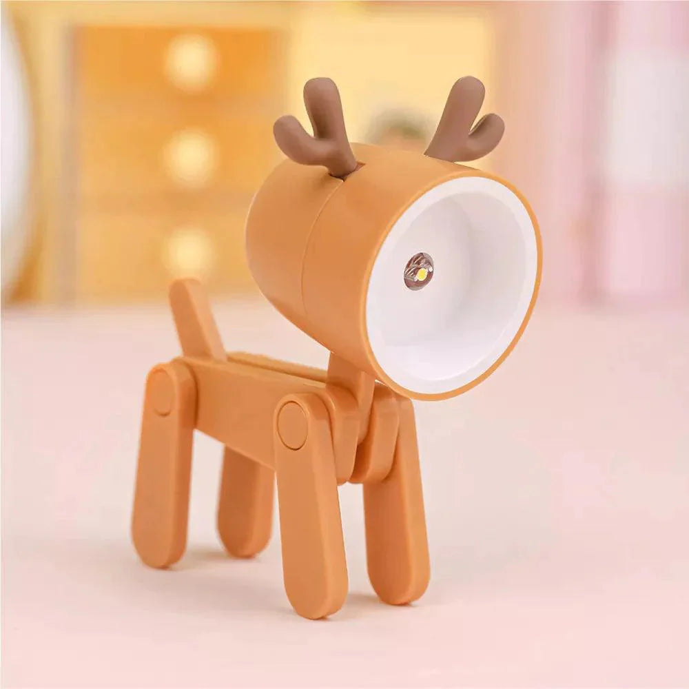 Luminaire Enchanté IL572934 : Mini Veilleuse Flexible Chiot/Faon-ILLUMEEN.COM