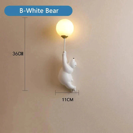 Luminaire Étoilé Ourson en Résine avec Abat-jour 3D IL493827-ILLUMEEN.COM