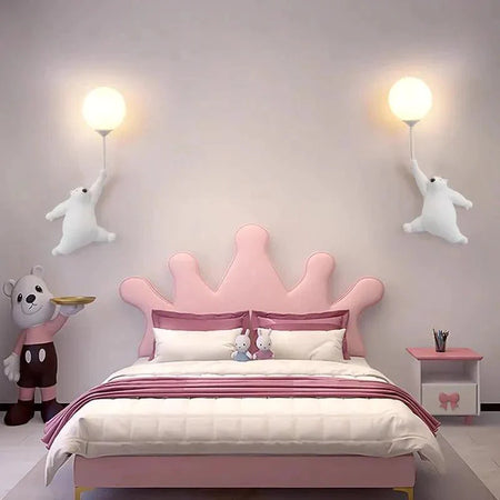 Luminaire Étoilé Ourson en Résine avec Abat-jour 3D IL493827-ILLUMEEN.COM