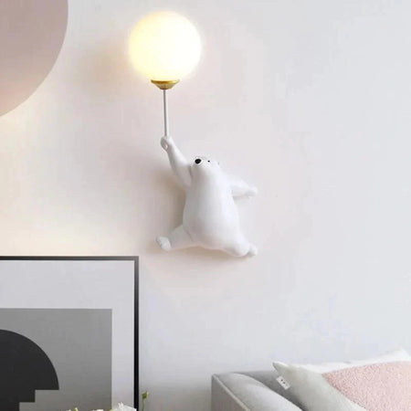 Luminaire Étoilé Ourson en Résine avec Abat-jour 3D IL493827-ILLUMEEN.COM