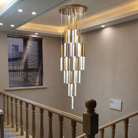 Luminaire IL582347 - Cascade Élégante en Aluminium et Verre-ILLUMEEN.COM
