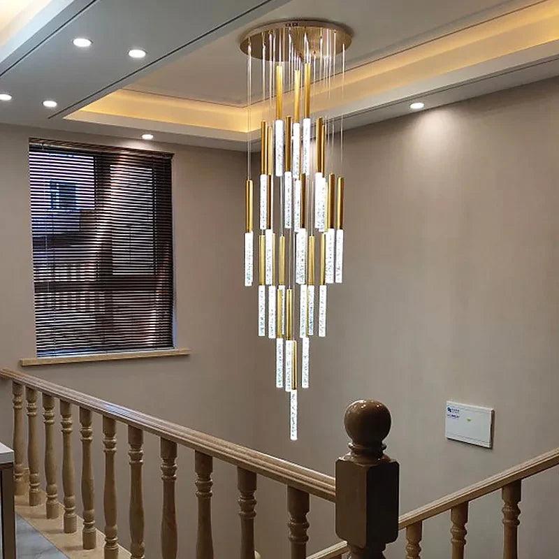 Luminaire IL582347 - Cascade Élégante en Aluminium et Verre-ILLUMEEN.COM