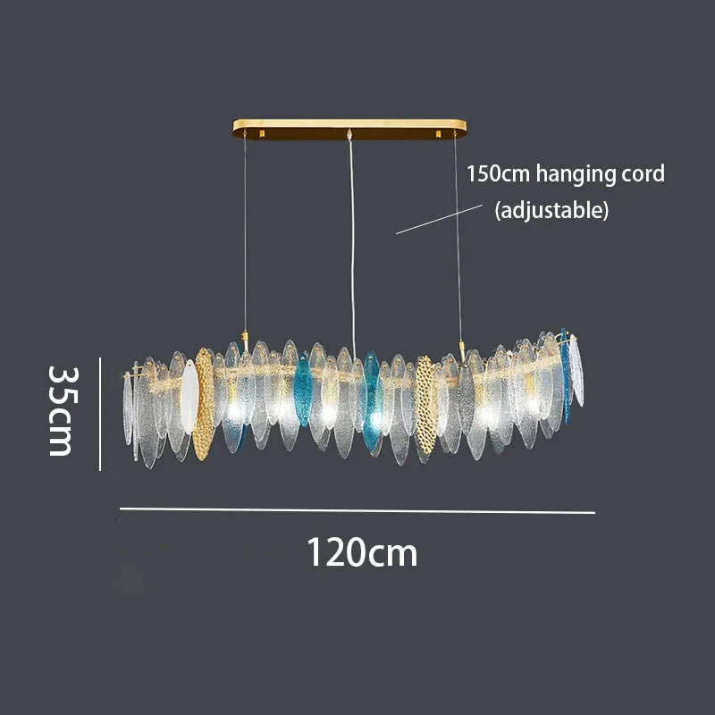 Luminaire IL582734 – Élégance Contemporaine Au Verre Ondulé-ILLUMEEN.COM