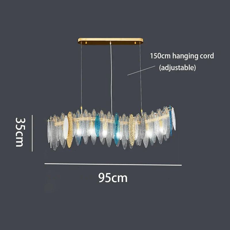 Luminaire IL582734 – Élégance Contemporaine Au Verre Ondulé-ILLUMEEN.COM