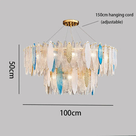 Luminaire IL582734 – Élégance Contemporaine Au Verre Ondulé-ILLUMEEN.COM