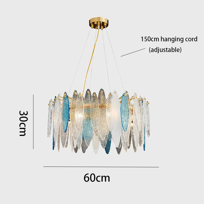 Luminaire IL582734 – Élégance Contemporaine Au Verre Ondulé-ILLUMEEN.COM