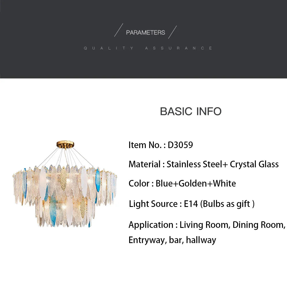 Luminaire IL582734 – Élégance Contemporaine Au Verre Ondulé-ILLUMEEN.COM