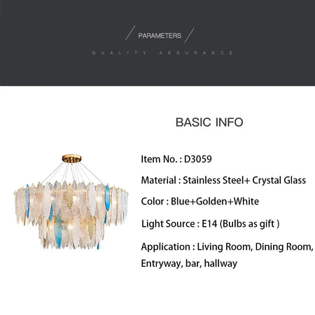Luminaire IL582734 – Élégance Contemporaine Au Verre Ondulé-ILLUMEEN.COM